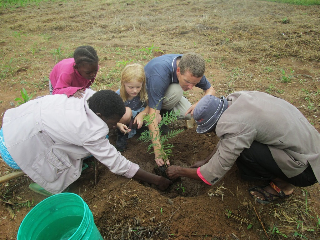 Tree planting in Kisesa