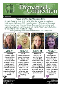 Meet the VanWoerden girls and Pray for us every day in August 2018